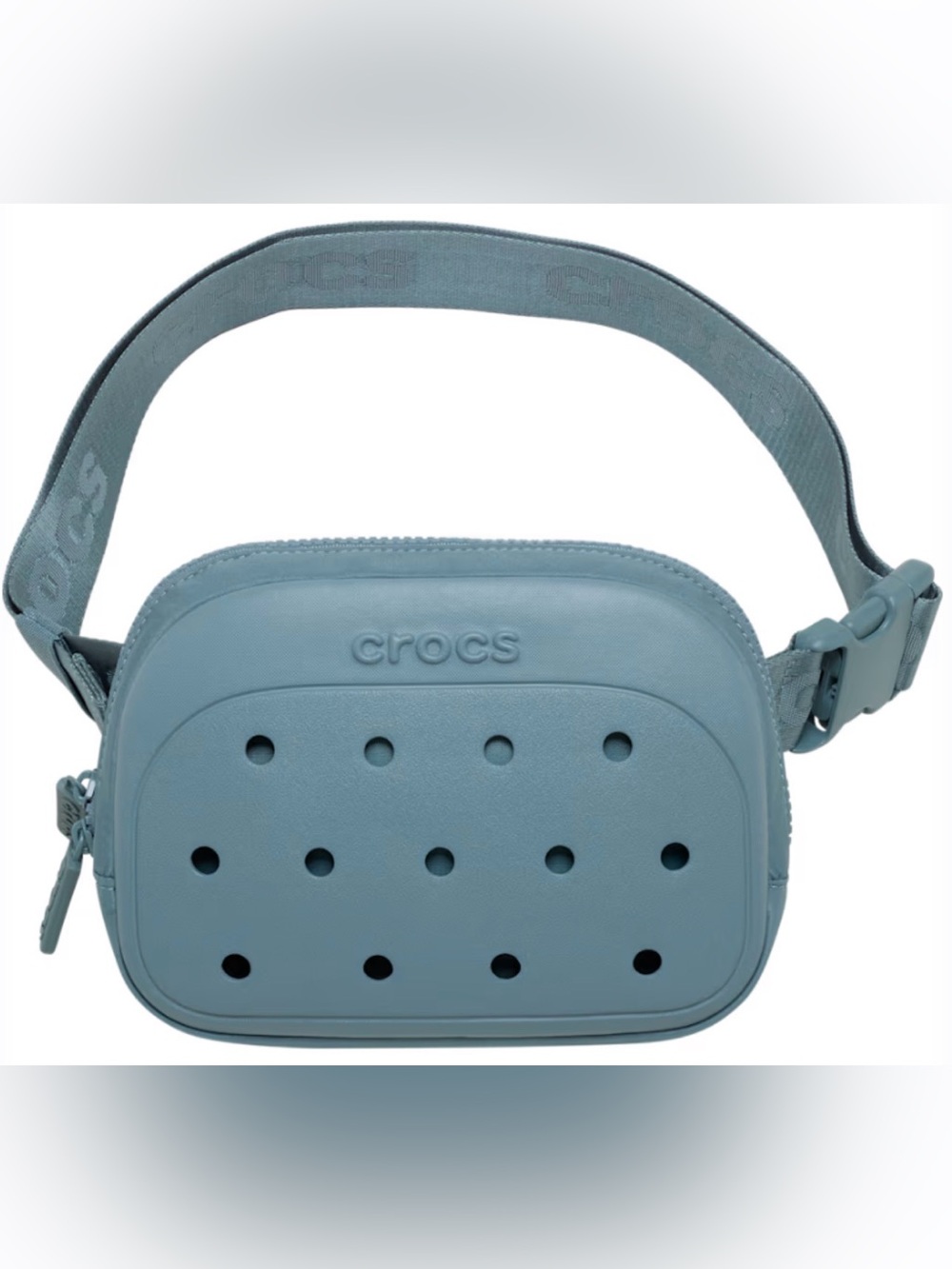 CROCS Dusty Blue Croslite-Style Crossbody Bag